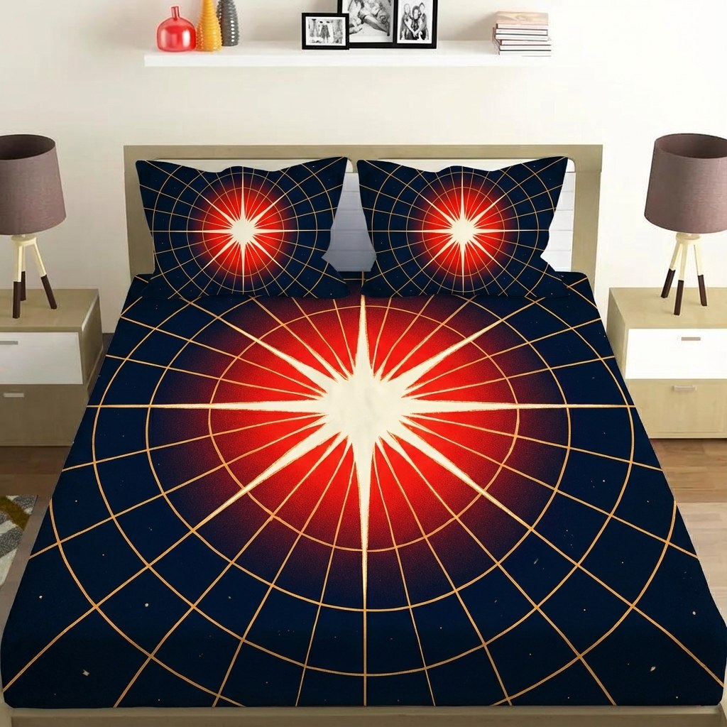 Starburst Lattice Pulse personalized bedding sets