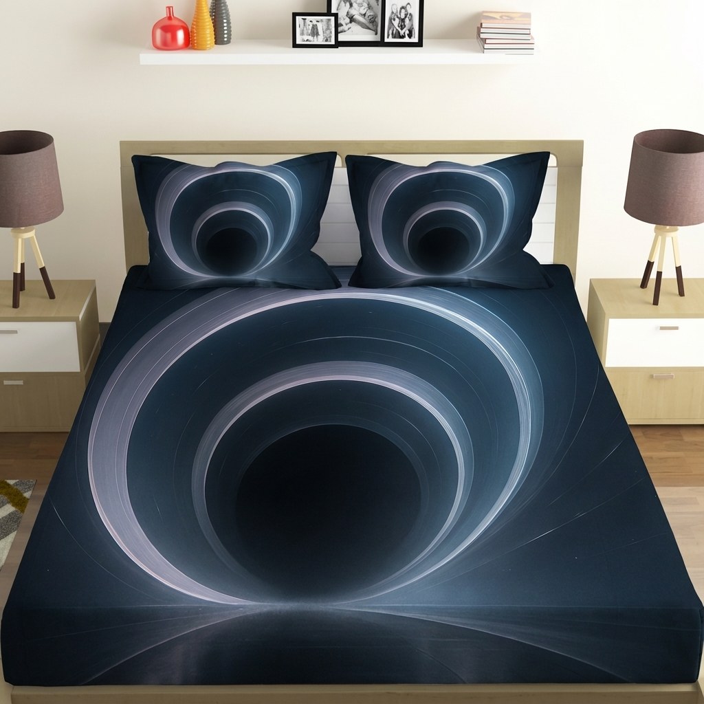 Gravity Lens Mirage Corridor comfortable double bedsheet with 2 pillow covers