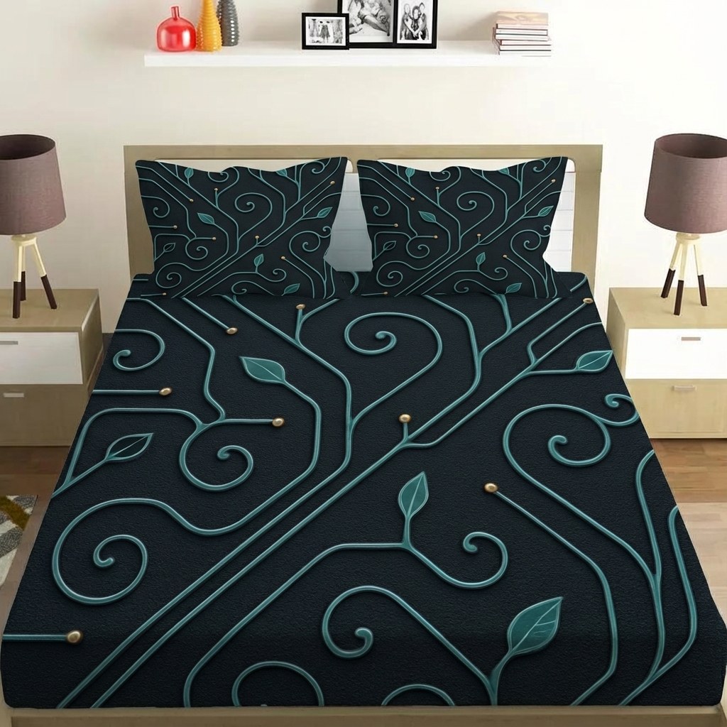 Vine Circuit Lattice personalized bedding sets