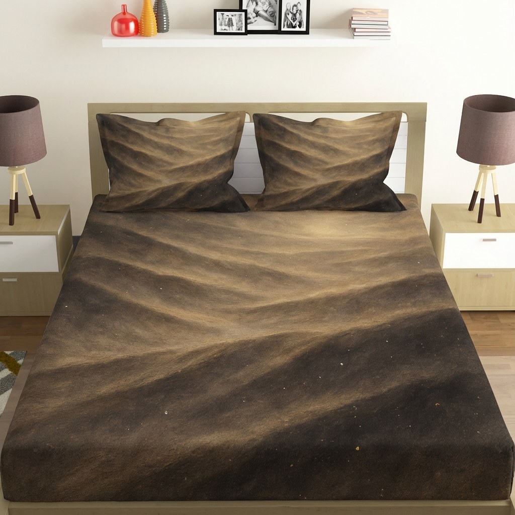 Cosmic Dust Dune Sonata custom bedsheet sets with 2 pillow covers