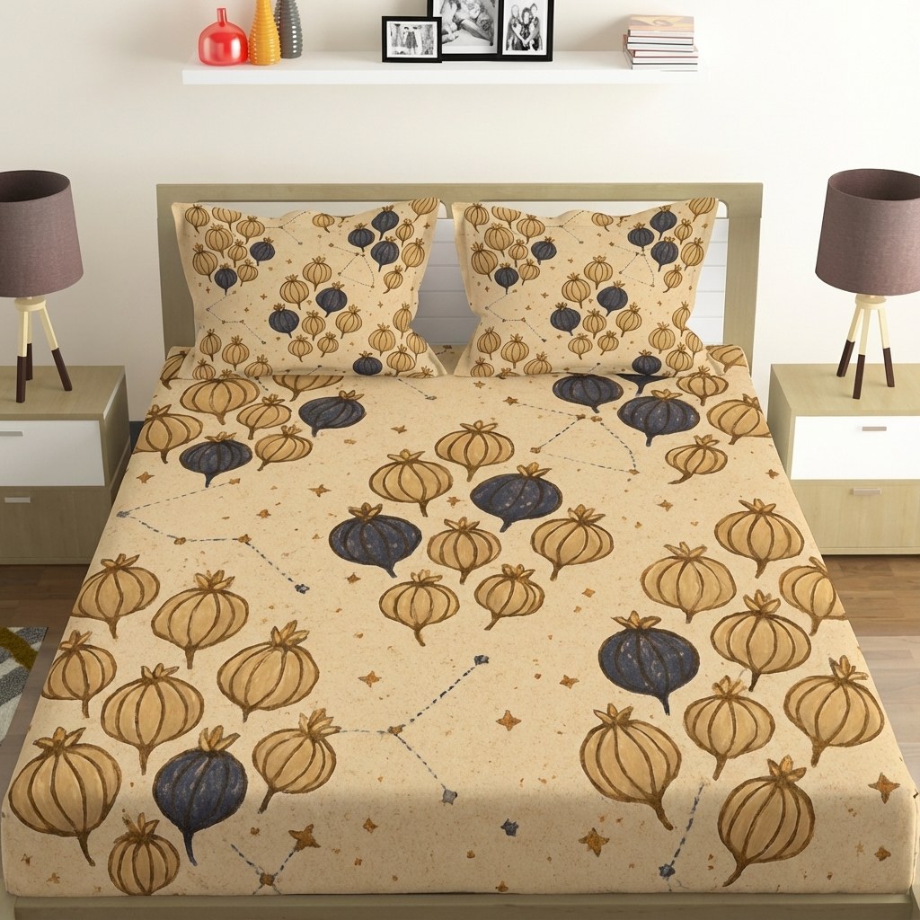 Seed Pod Constellation Clusters personalized bedding sets