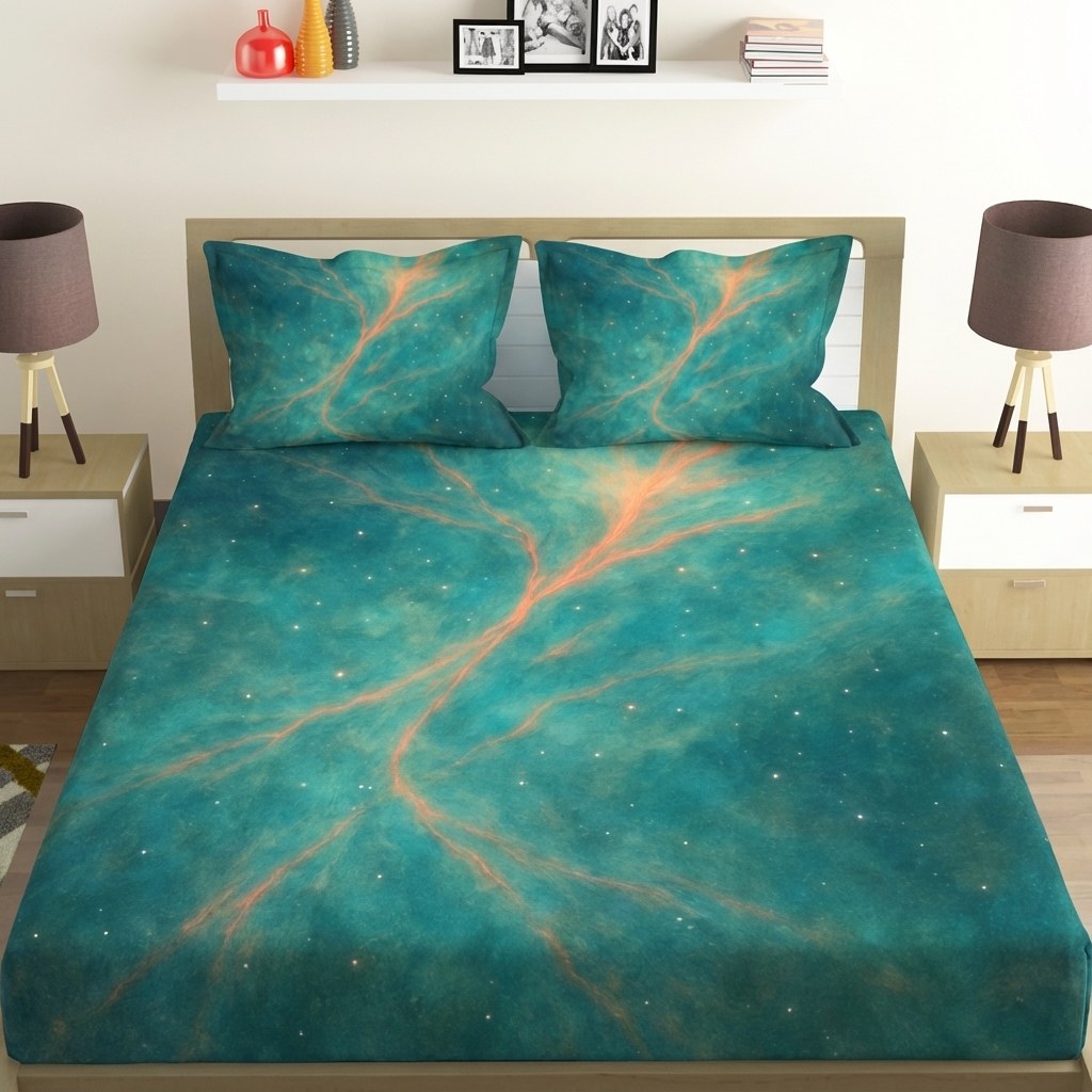 Radiant Filament Bloom personalized bedding sets