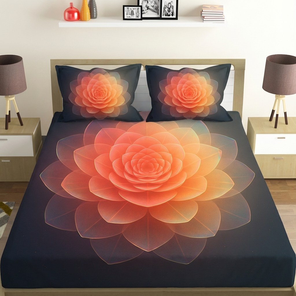 Petal Prism Overlays premium quality bedsheet sets