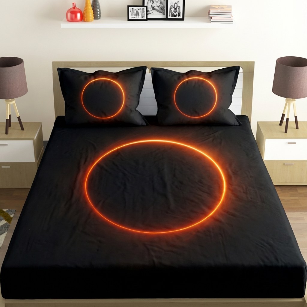 Void Horizon Ember Ring personalized bedding sets