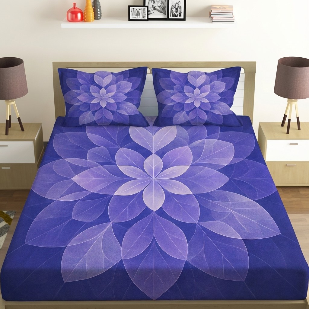 Petal Prism Overlap premium quality bedsheet sets