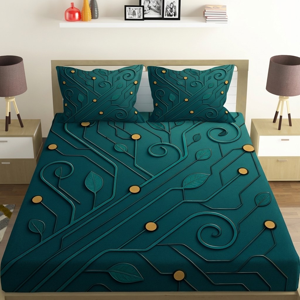 Vine Circuit Filament premium quality bedsheet sets