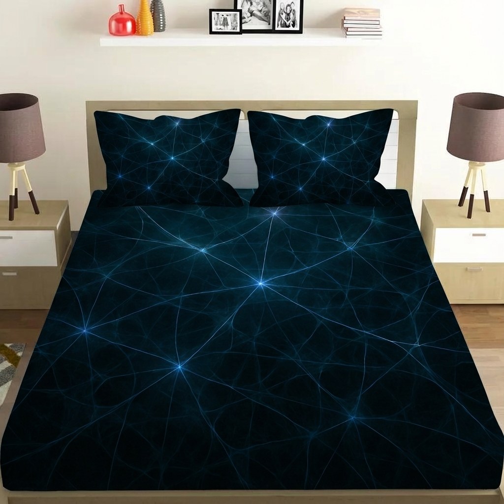 Cosmic Web Filament Tapestry premium quality bedsheet sets