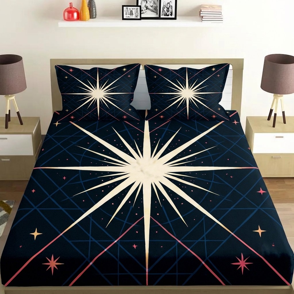 Starburst Lattice Radiance personalized bedding sets