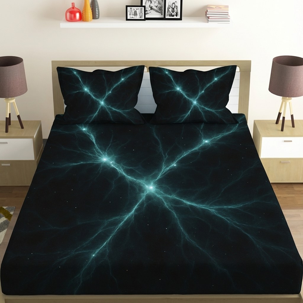 Dark Matter Filament Map personalized bedding sets