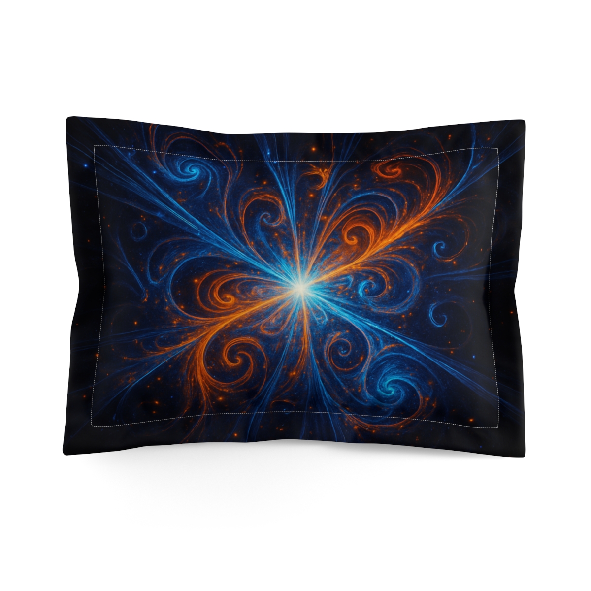 Pulsar Wave Fractal designer printed pillows