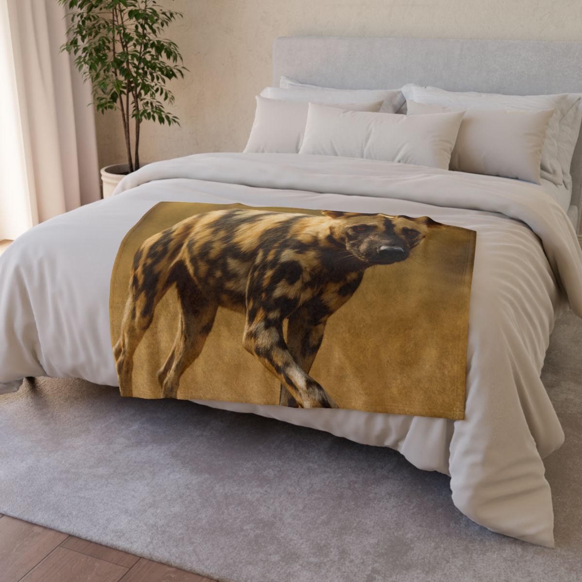 Pulse Trail Painted Dog decorative home blankets