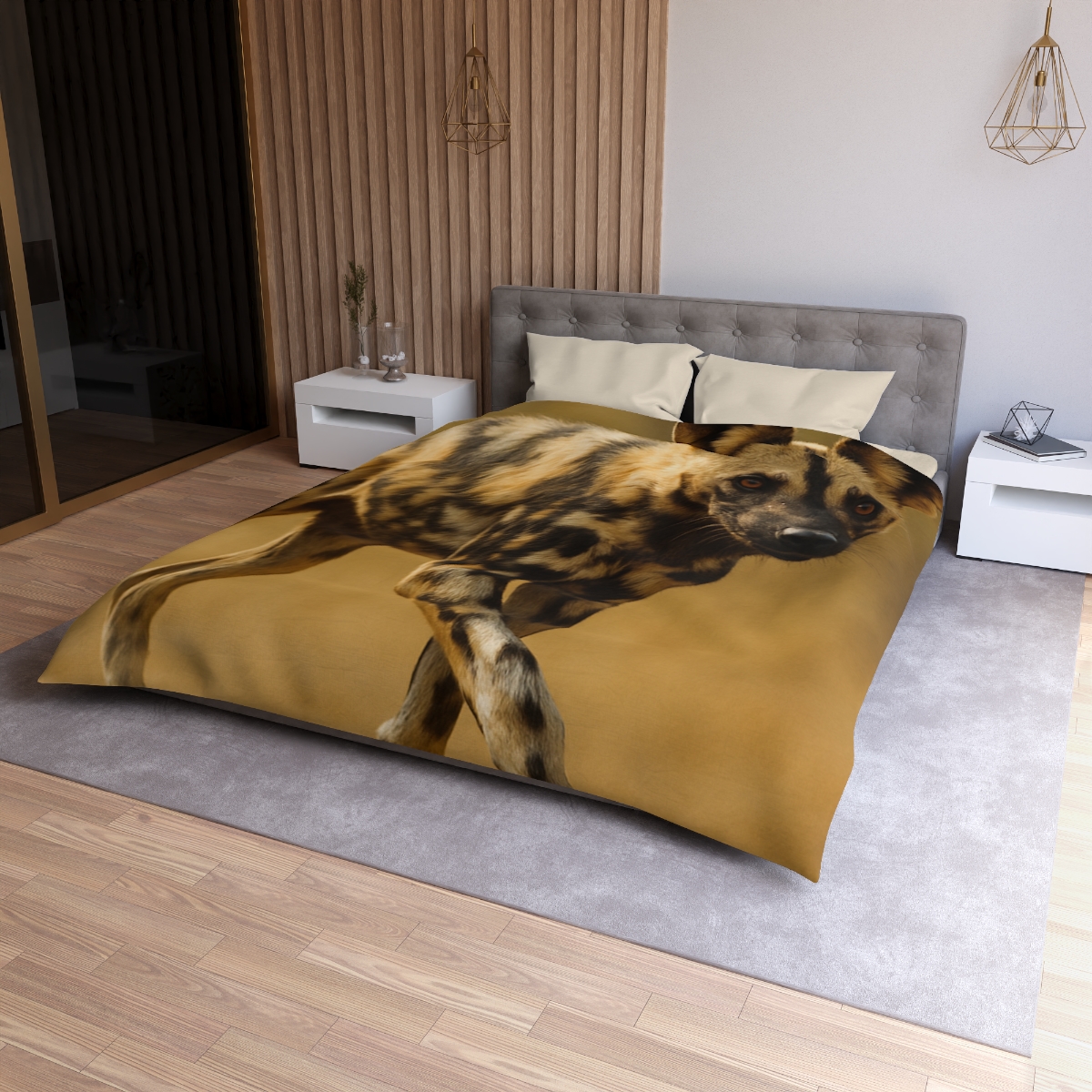 Pulse Trail Painted Dog custom duvets