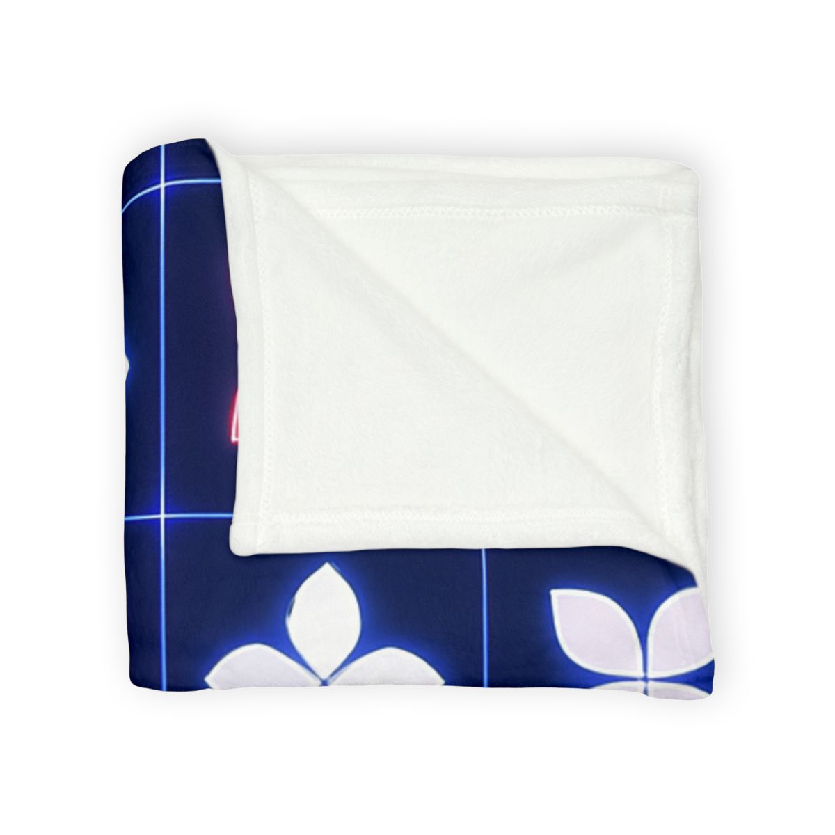 Quantum Blossom Grid warm winter blankets