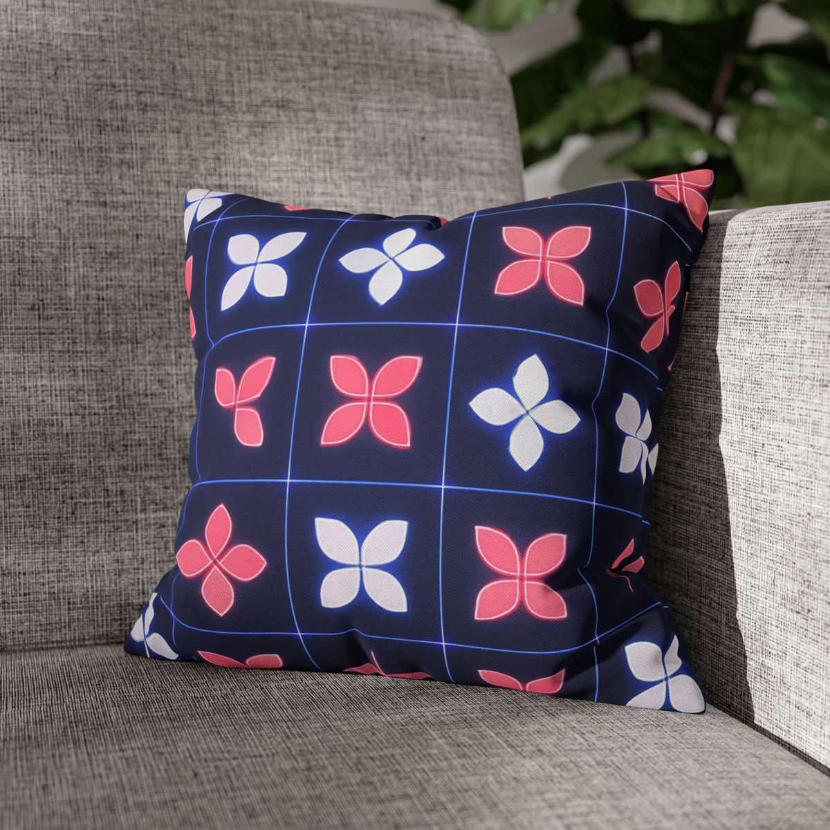 Quantum Blossom Grid custom pillow cases
