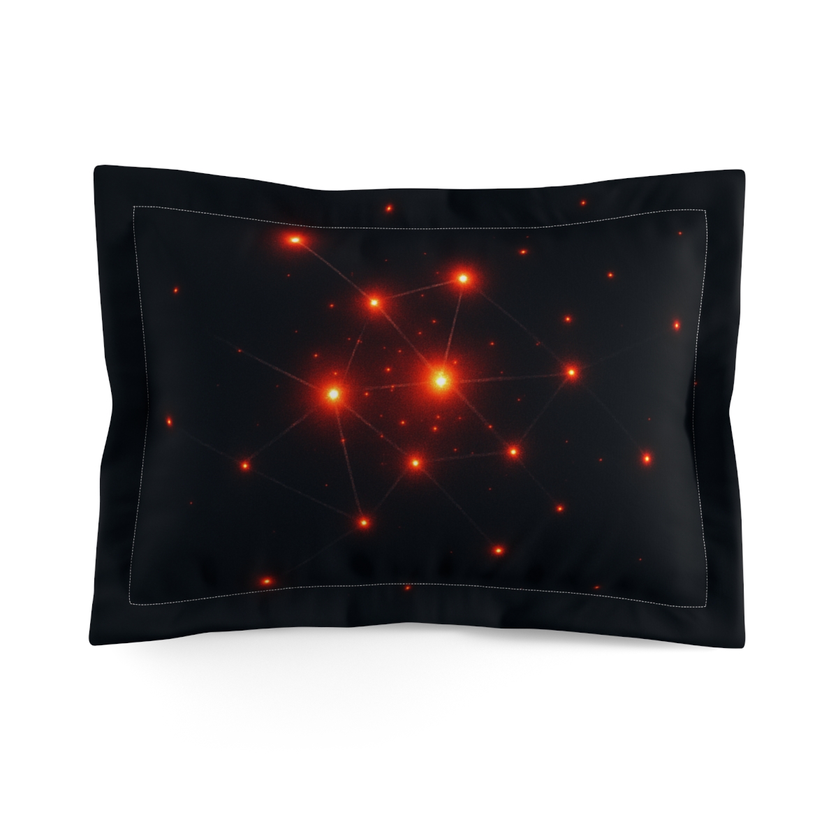 Quantum Ember Constellation custom pillows