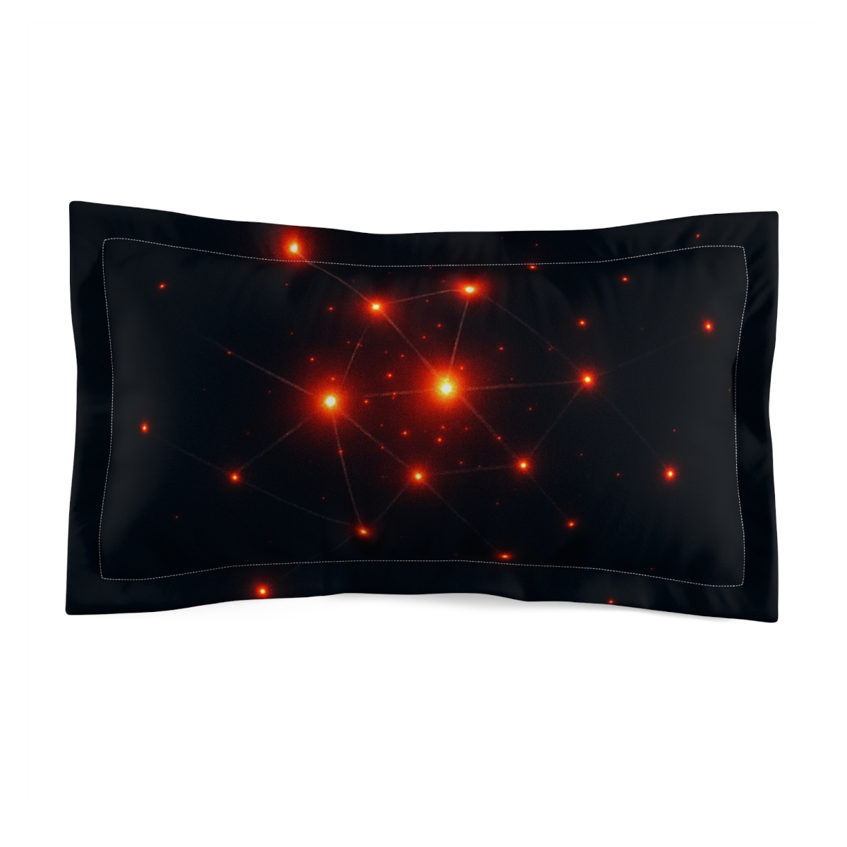 Quantum Ember Constellation custom pillows