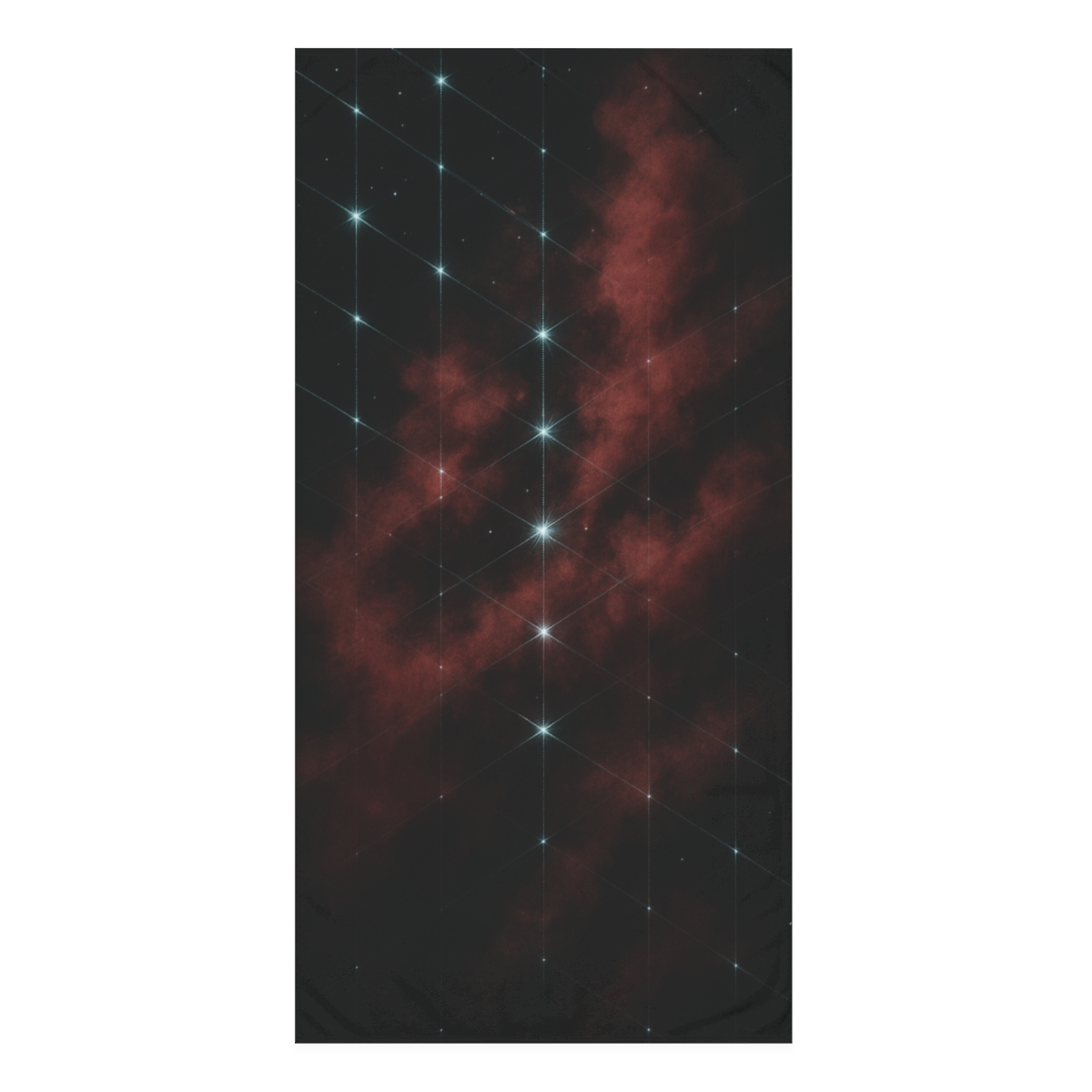 Quantum Lattice Nebula stylish beach towels