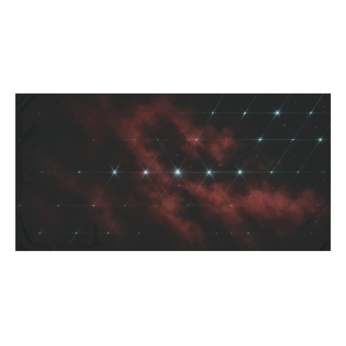 Quantum Lattice Nebula stylish beach towels