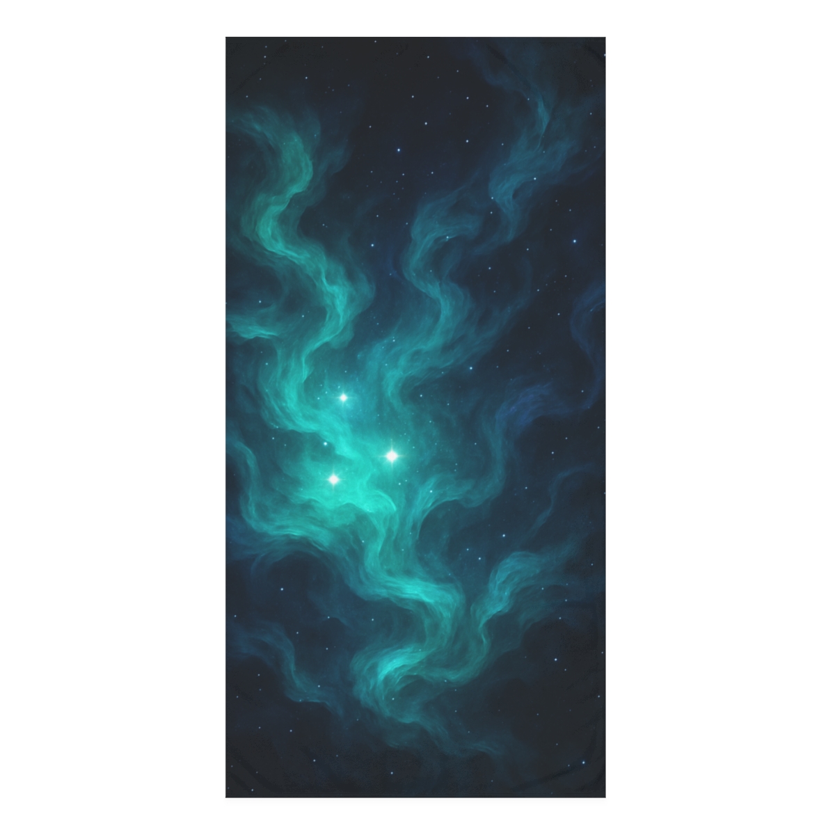 Quantum Nebula Stream stylish beach towels
