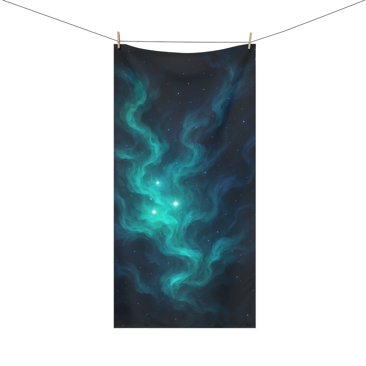Quantum Nebula Stream stylish beach towels