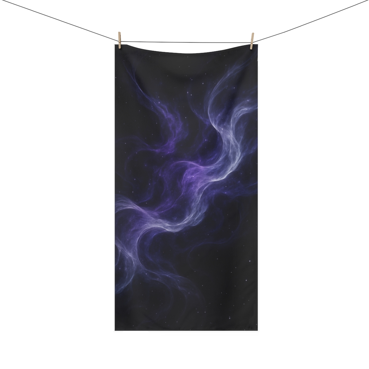 Quantum Nebula Veil personalized bath towels