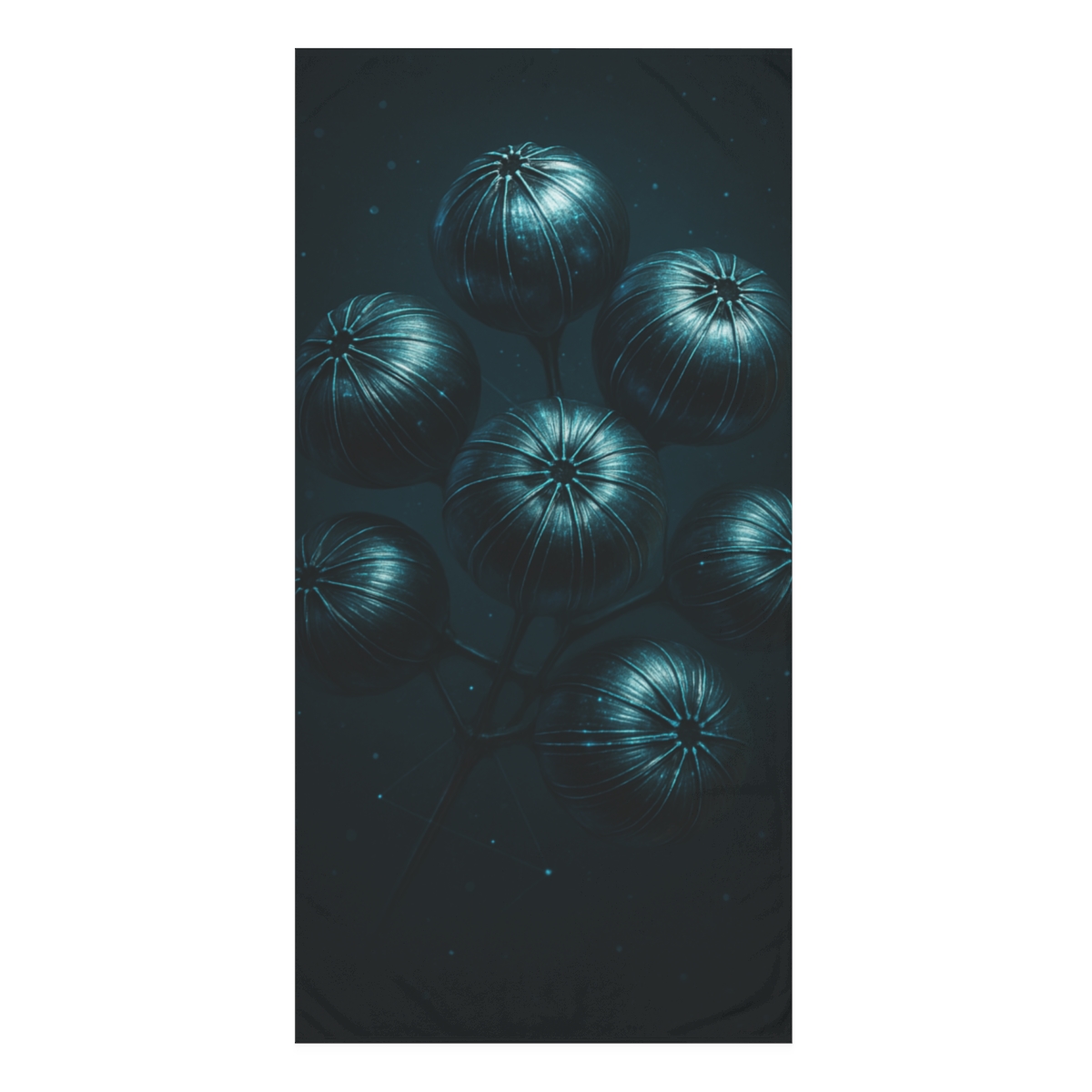 Quantum Seed Cluster designer printed towels