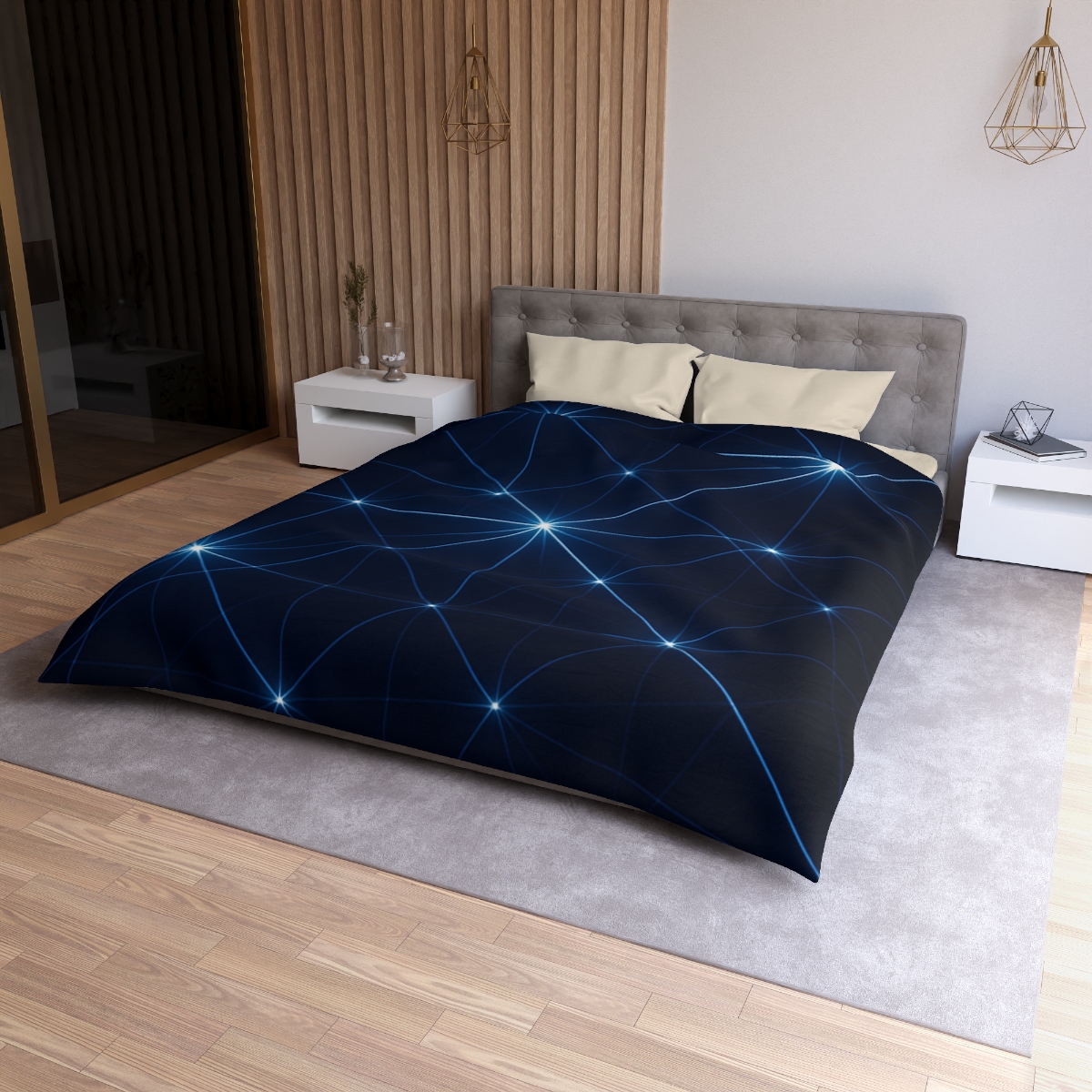 Quantum Star Lattice custom duvets