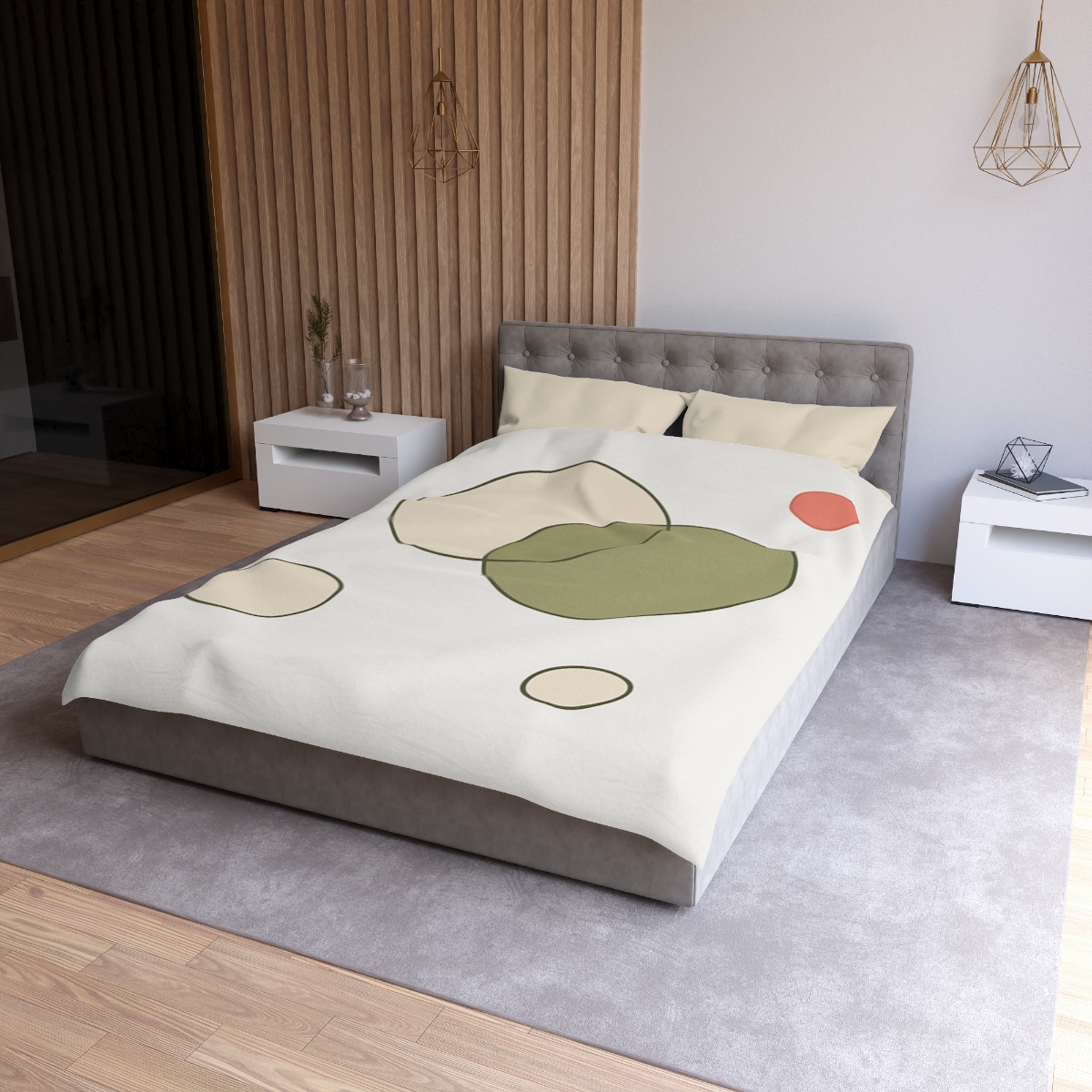 Quiet Balance Of Overlapping Circles unique patterned duvets