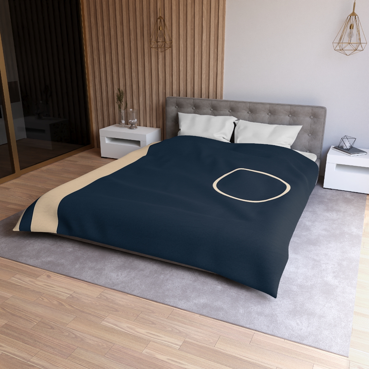 Quiet Column And Floating Ring designer printed duvets