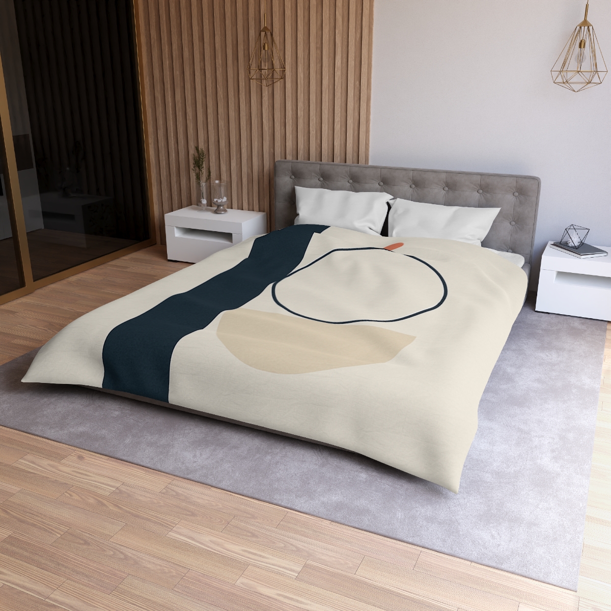 Quiet Column With Split Circle trendy bedroom duvets