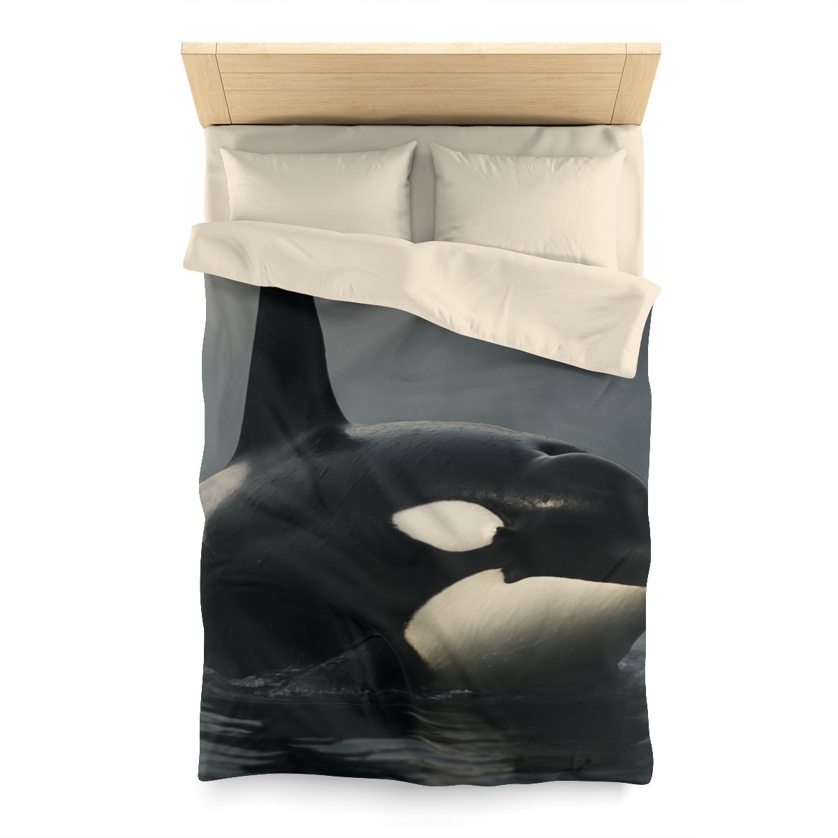 Quiet Current Orca personalized bedding duvets