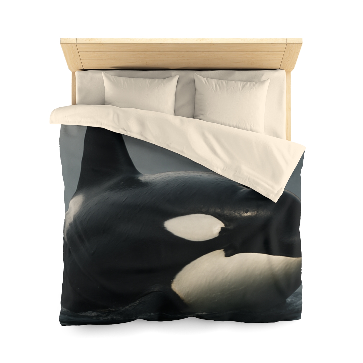 Quiet Current Orca personalized bedding duvets