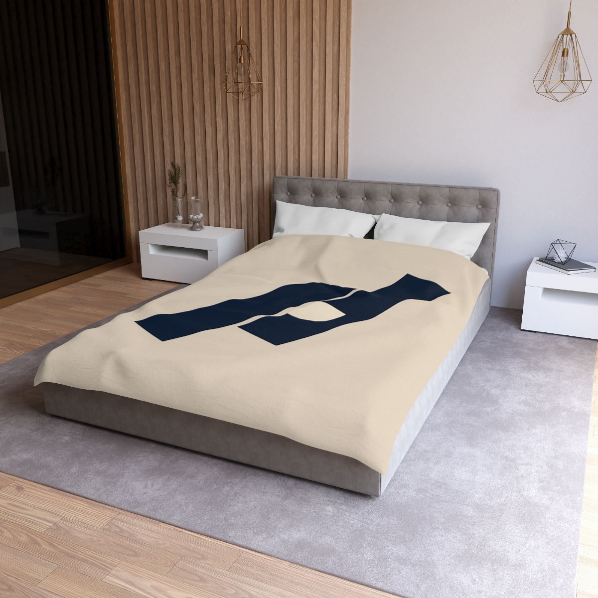 Quiet Diagonal Stack custom duvets