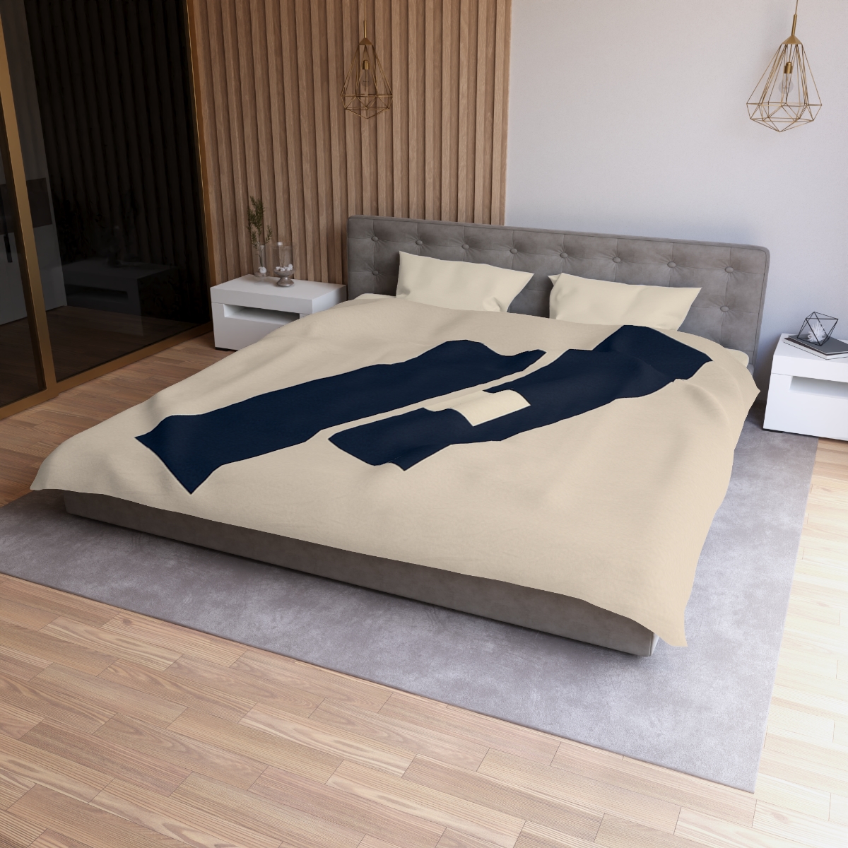 Quiet Diagonal Stack custom duvets