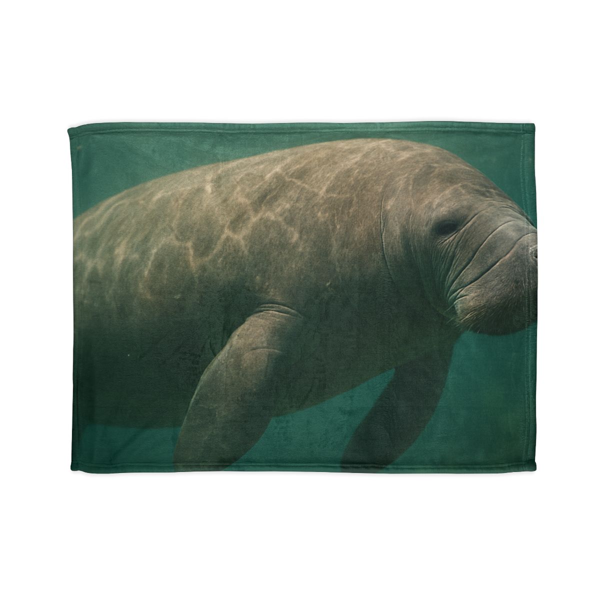 Quiet Drift West Indian Manatee personalized cozy blankets