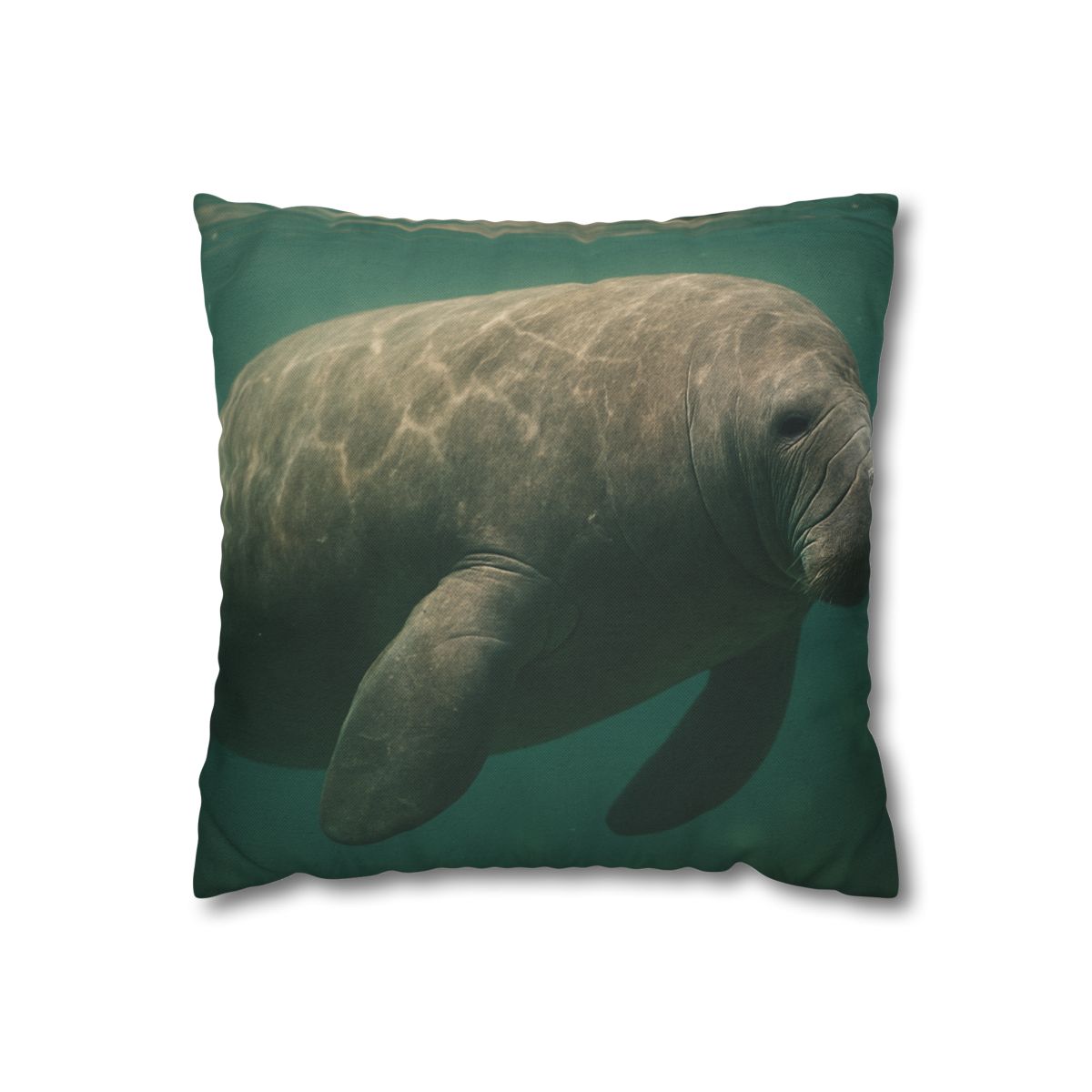 Quiet Drift West Indian Manatee custom pillow cases