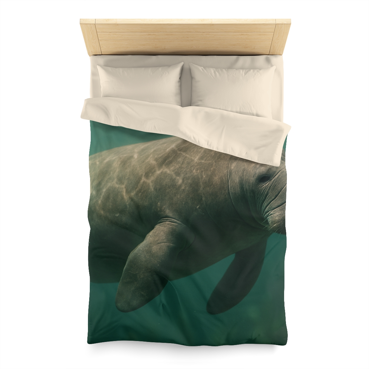 Quiet Drift West Indian Manatee custom duvets