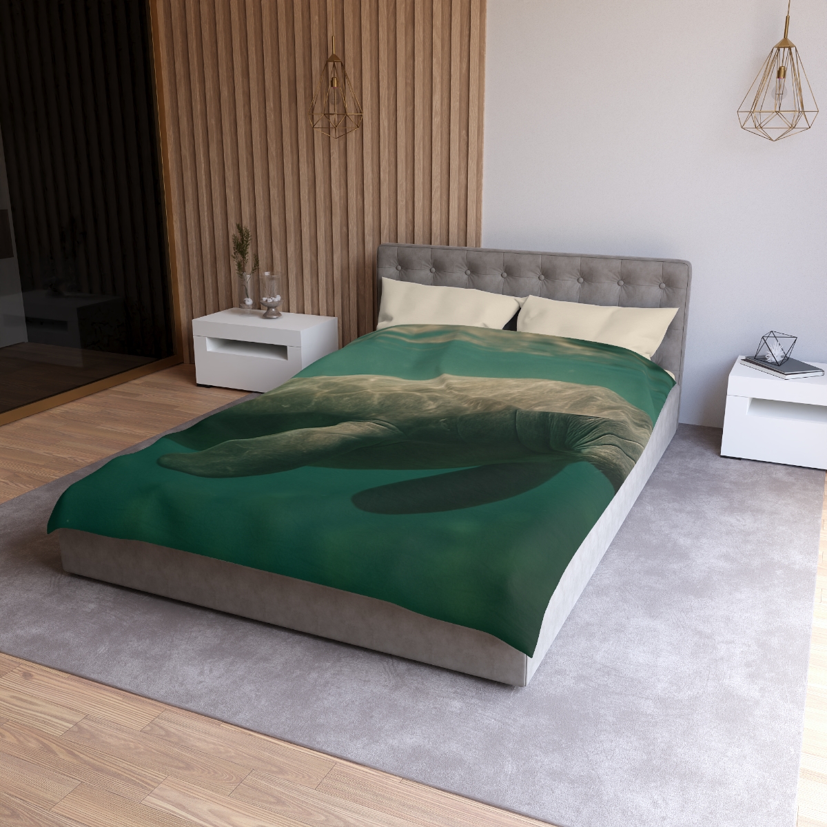 Quiet Drift West Indian Manatee custom duvets