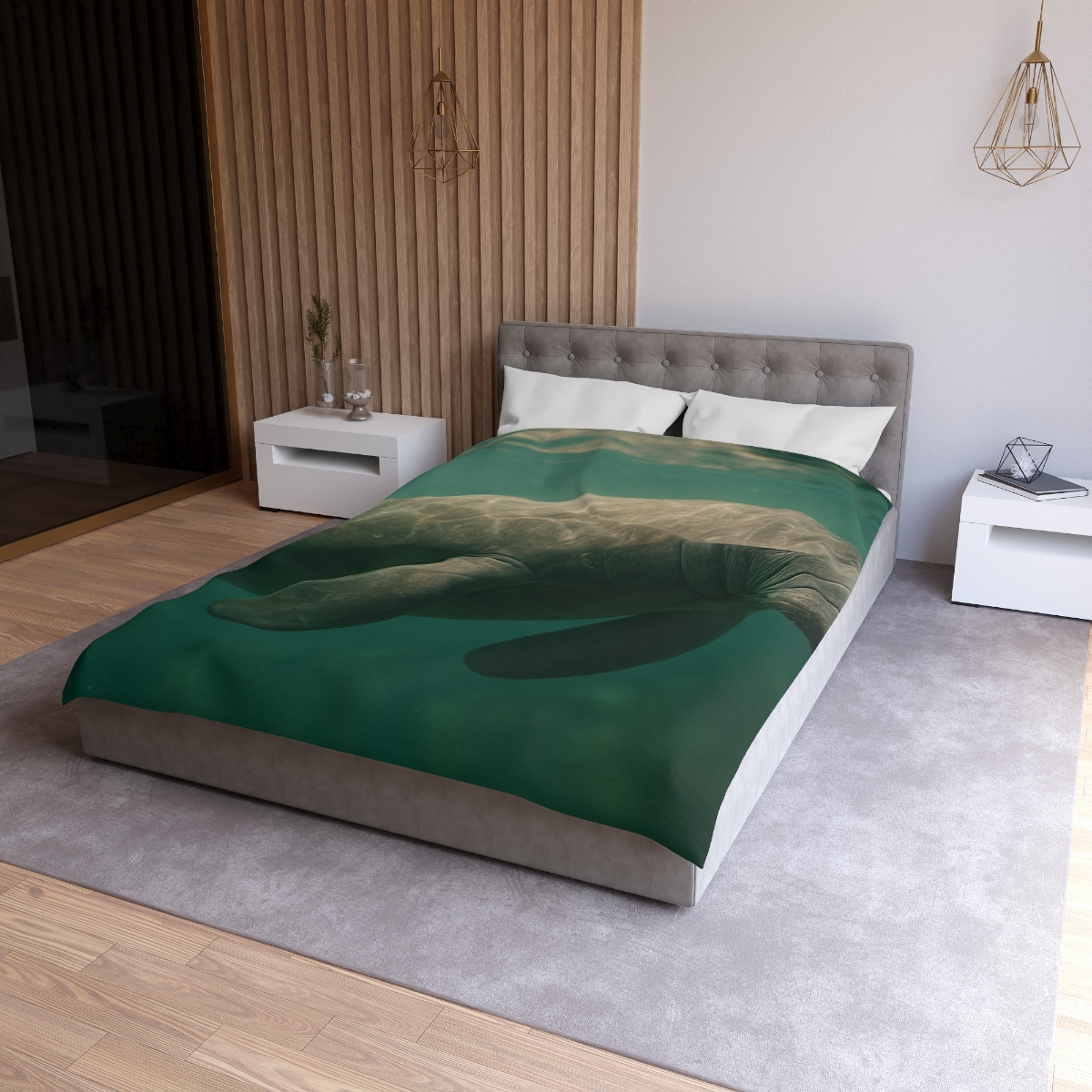 Quiet Drift West Indian Manatee custom duvets