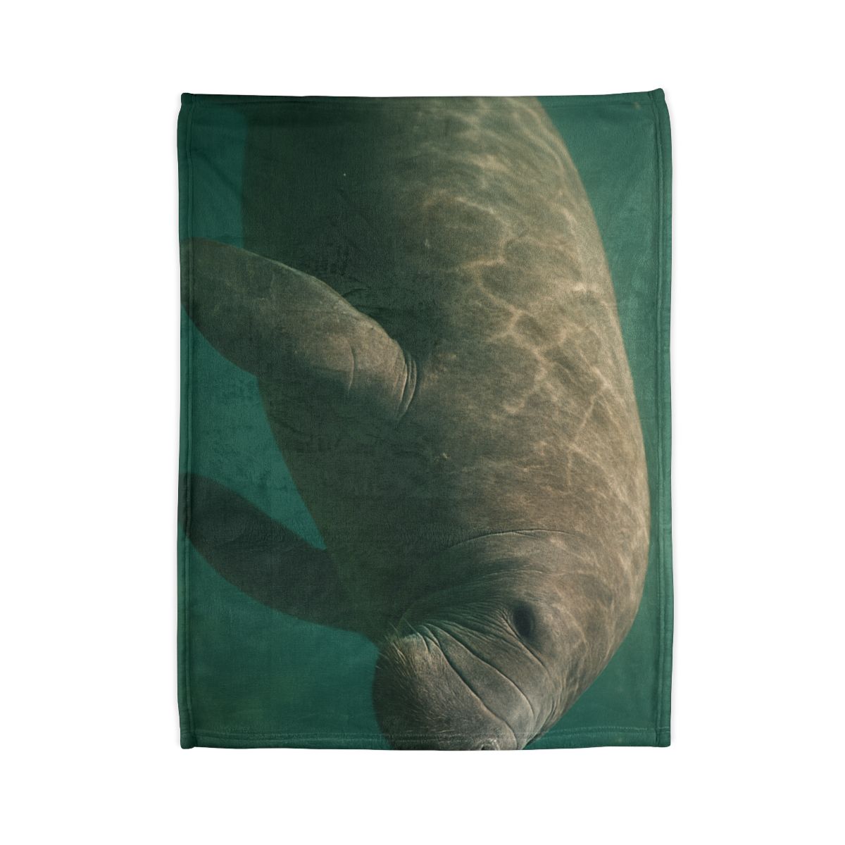 Quiet Drift West Indian Manatee personalized cozy blankets