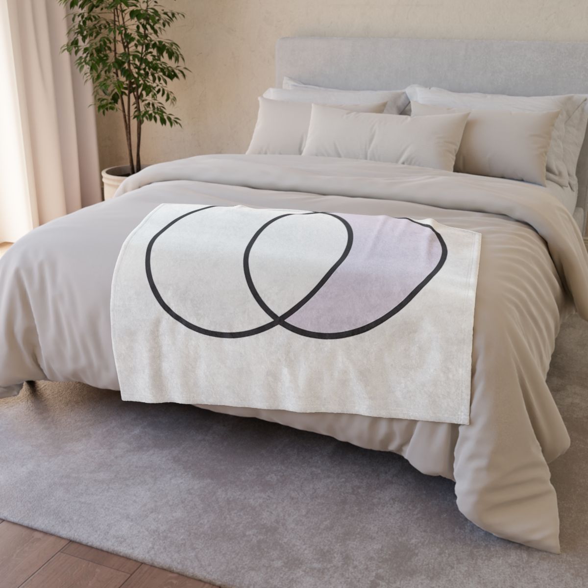 Quiet Eclipse Pairing personalized cozy blankets