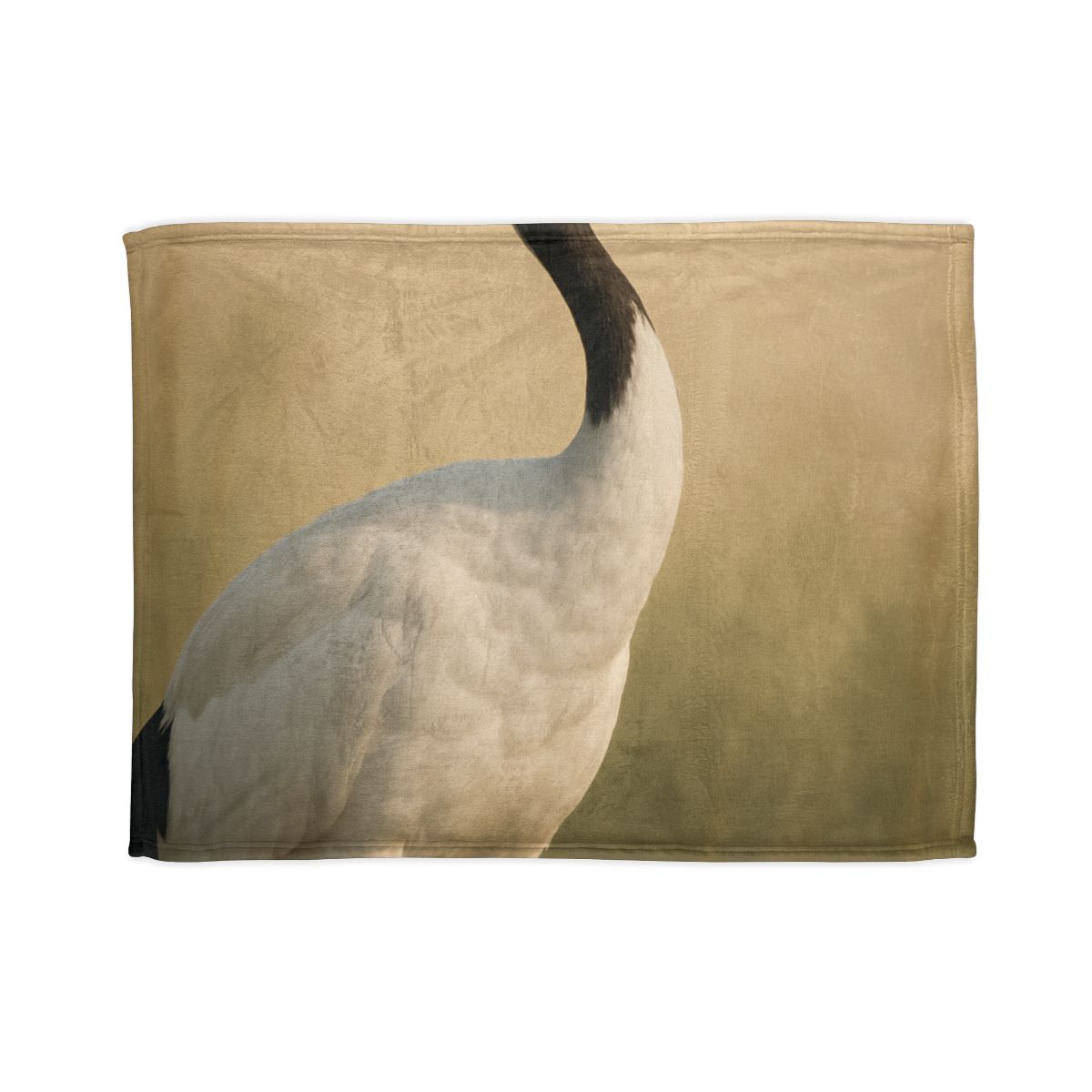 Quiet Halo Red Crowned Crane trendy patterned blankets