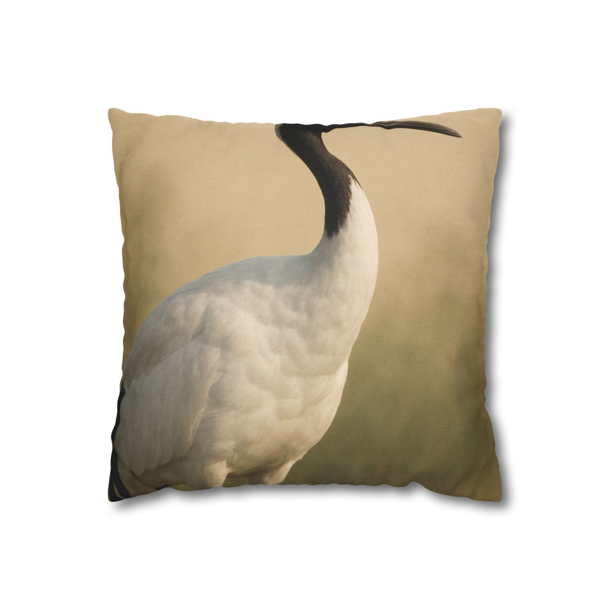 Quiet Halo Red Crowned Crane custom pillow cases