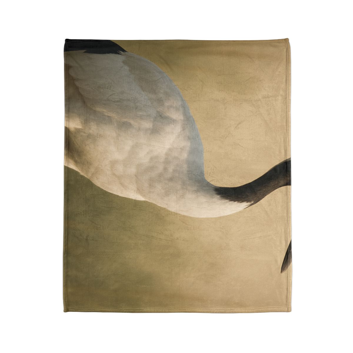 Quiet Halo Red Crowned Crane trendy patterned blankets