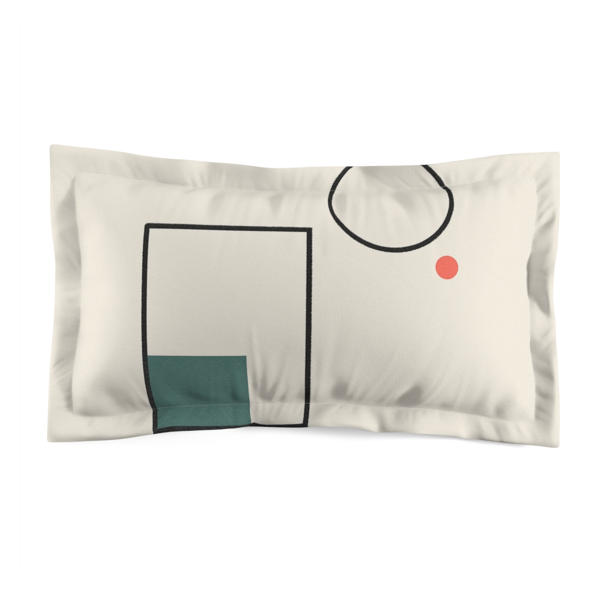 Quiet Offset Frame And Orbit Dot stylish throw pillows