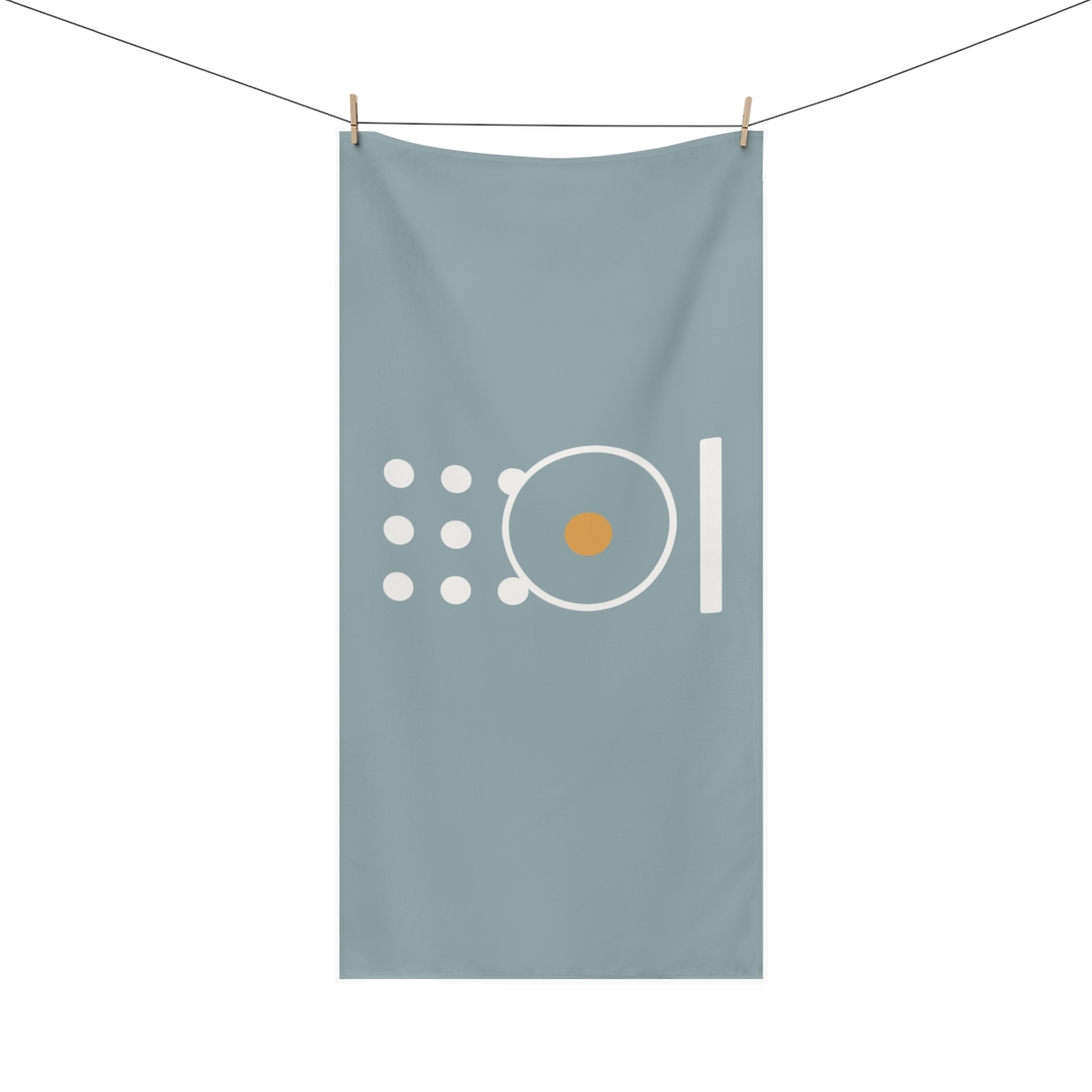 Quiet Orbit Grid With Missing Point trendy hand towels