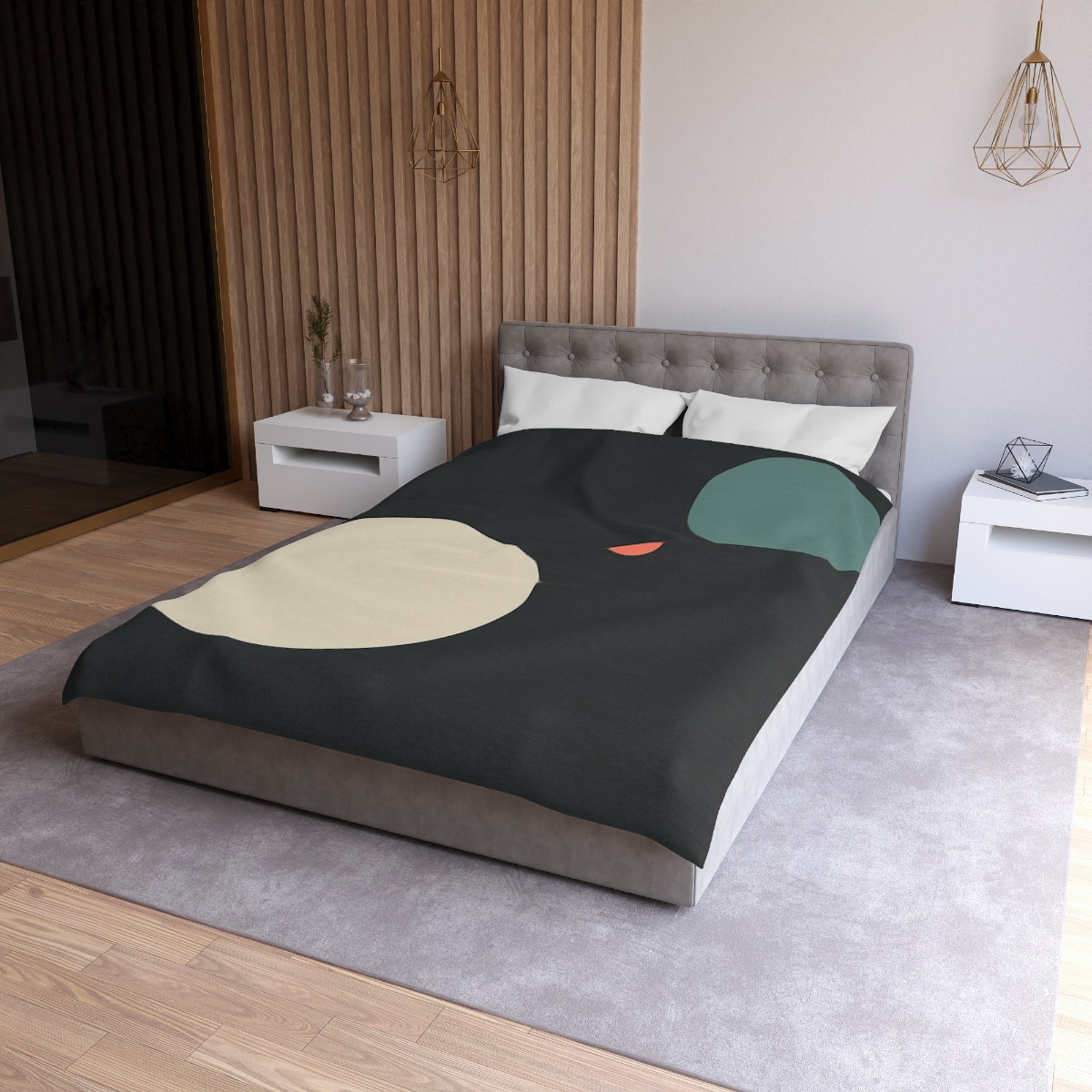 Quiet Orbit Of Three Circles custom duvets