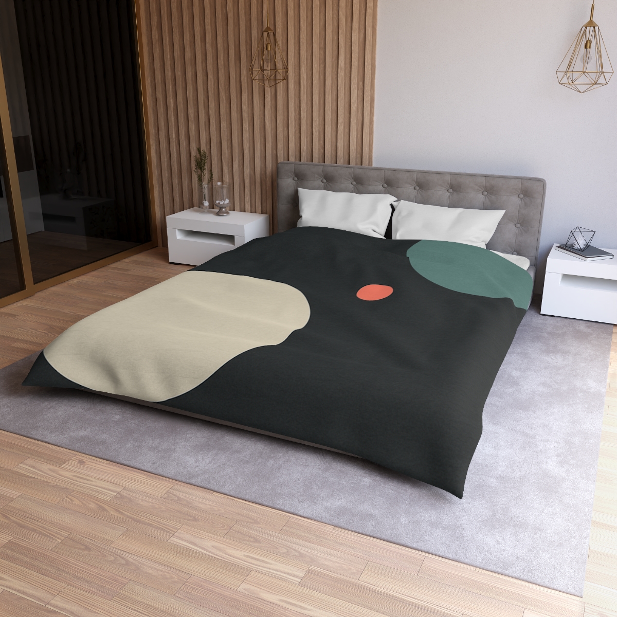 Quiet Orbit Of Three Circles custom duvets