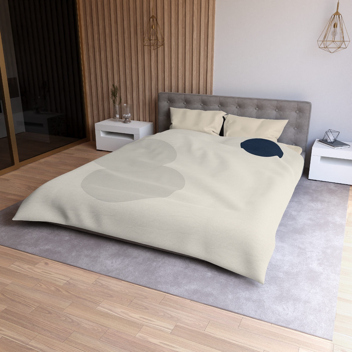 Quiet Orbit Of Three Circles designer printed duvets