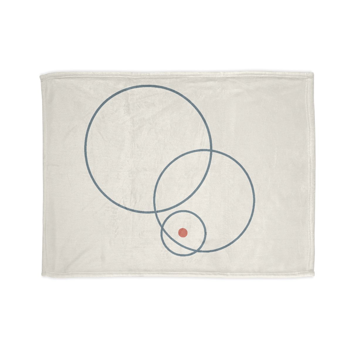 Quiet Orbit Of Three Rings stylish throw blankets